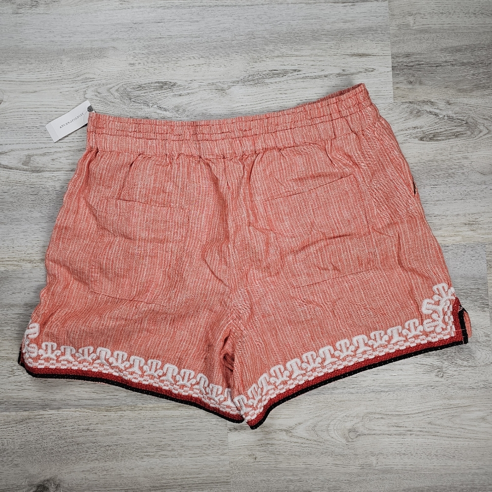 NWT Anthropologie Boho Casual Linen Summer Shorts  Large - Picture 2 of 8